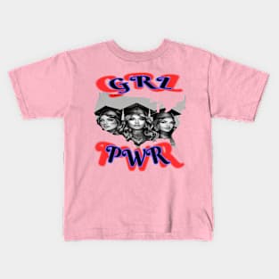 GRL PWR, FEMALE DESIGN GRADUATES Kids T-Shirt